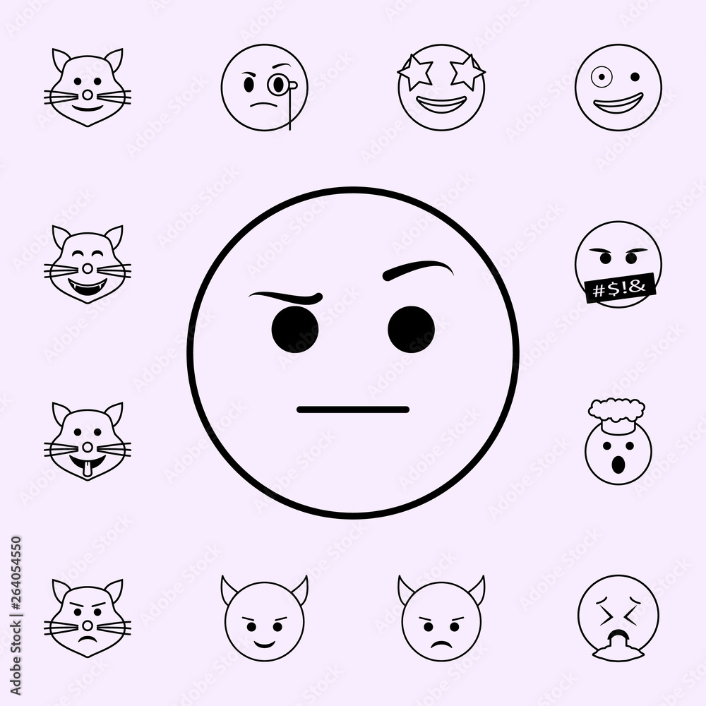 suspect icon. Emoji icons universal set for web and mobile suspect icon. Emoji icons universal set for web and mobile