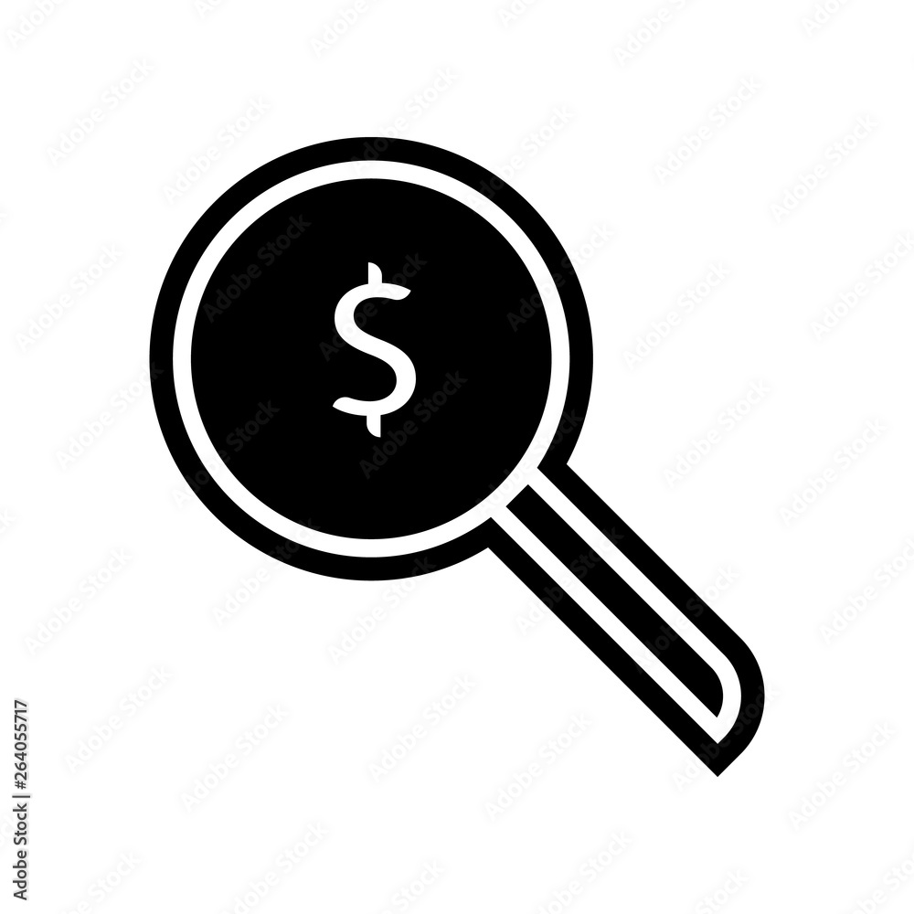Looking For Money icon. Element of Finance for mobile concept and web apps icon. Glyph, flat icon for website design and development, app development Looking For Money icon. Element of Finance for mobile concept and web apps icon. Glyph, flat icon for website design and development, app development
