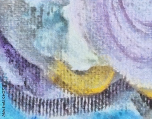 Abstract watercolor background. Hand drawn scratched grunge unusual texture. Custom design pattern. Digital painting oil artwork.