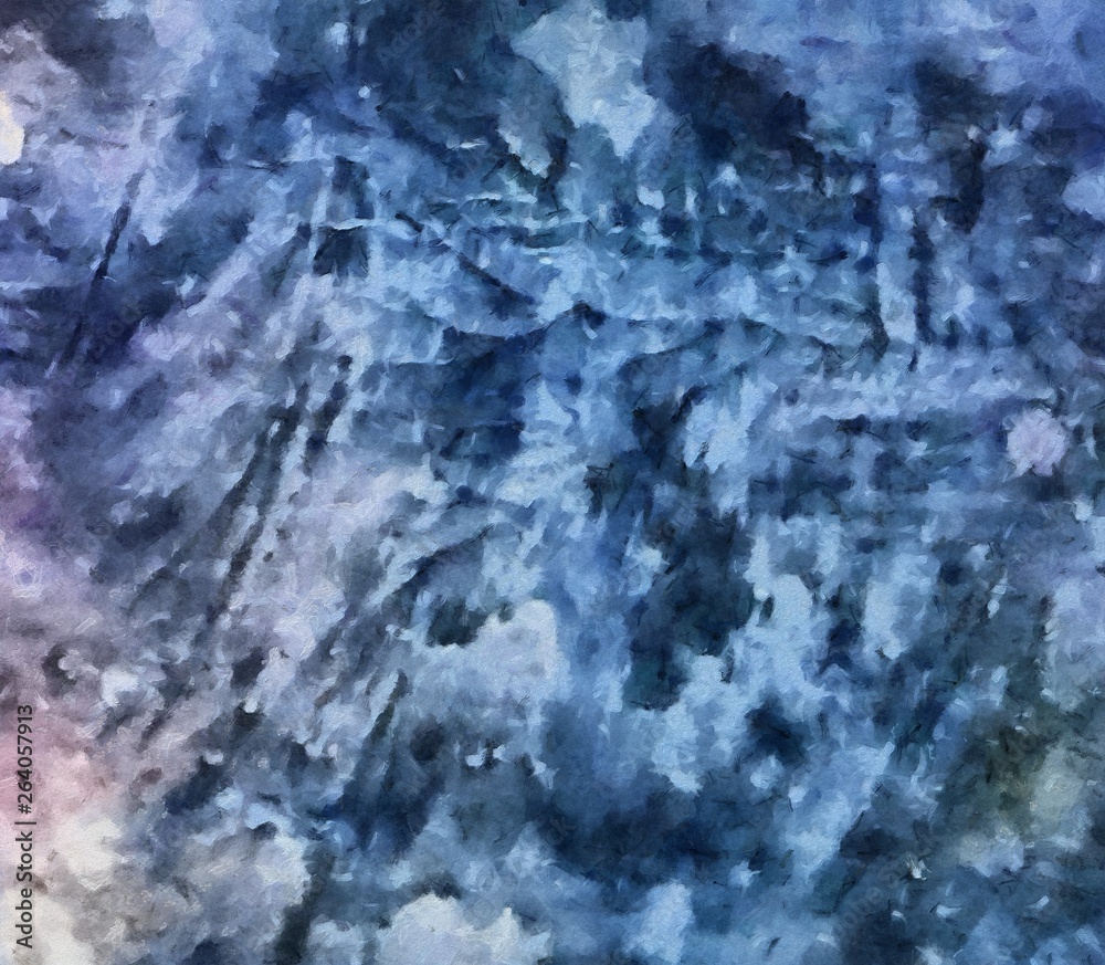 Obraz premium Abstract watercolor background. Hand drawn scratched grunge unusual texture. Custom design pattern. Digital painting oil artwork.