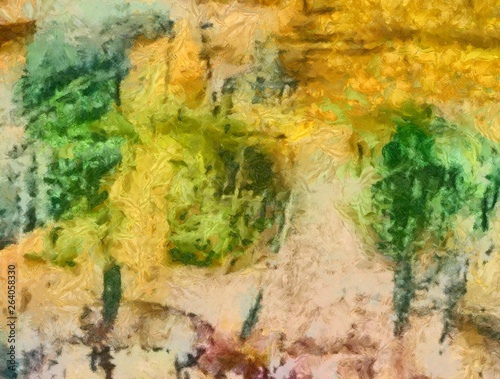 Wallpaper Mural Abstract watercolor background. Hand drawn scratched grunge unusual texture. Custom design pattern. Digital painting oil artwork. Torontodigital.ca