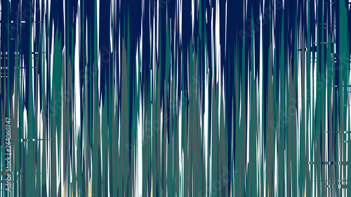 Abstract Blue and Green Vertical Lines and Stripes Background Illustration