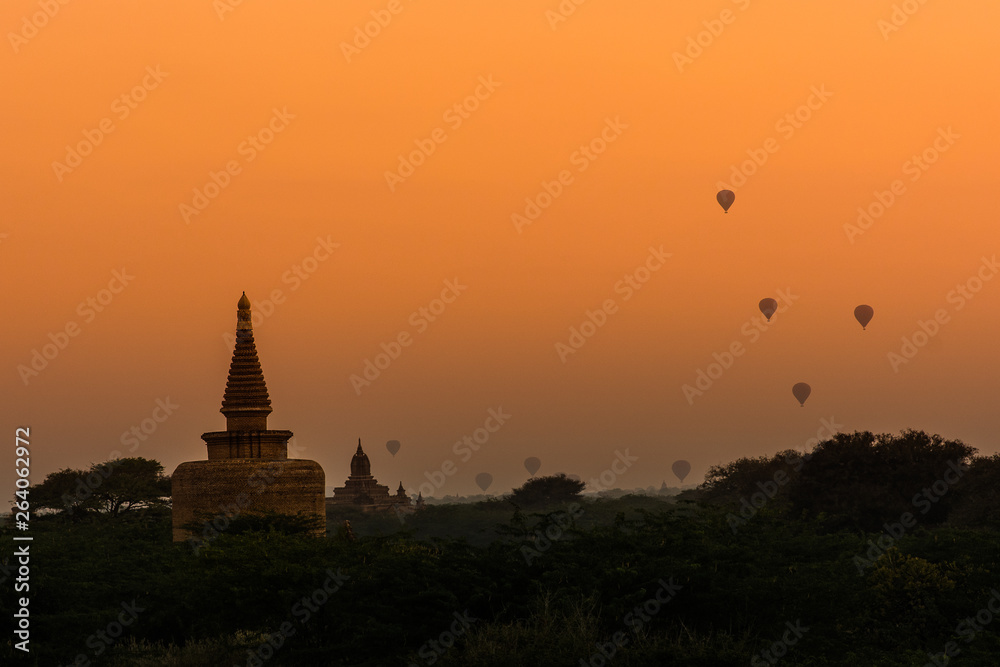 Sunset at Bagan, Myanmar