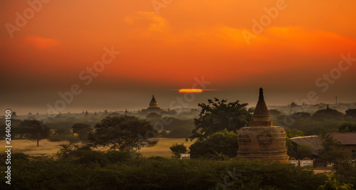 Sunset at Bagan  Myanmar