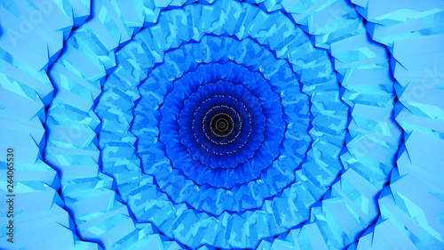 Fototapeta Naklejka Na Ścianę i Meble -  Surreal blue vortex texture energy