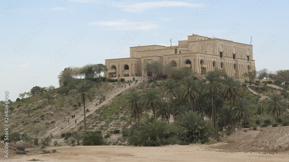 Saddam Hussein's palace in Babylon, Iraq
