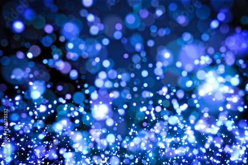 Blue Sparkle Bokeh Background