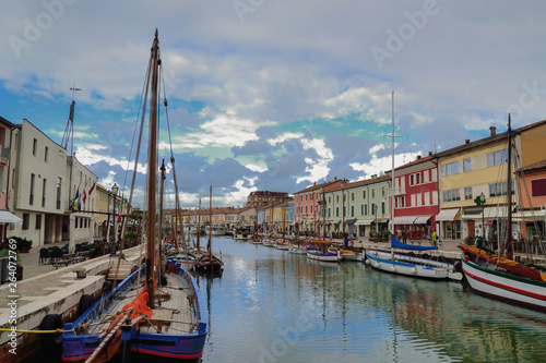 Cesenatico, Italy: Harbor channel Leonardesque, Nativity of the Navy, Marineria Museum (Presepe della Marineria), Cesenatico, Forlì-Cesena, Emilia Romagna, Italy. photo