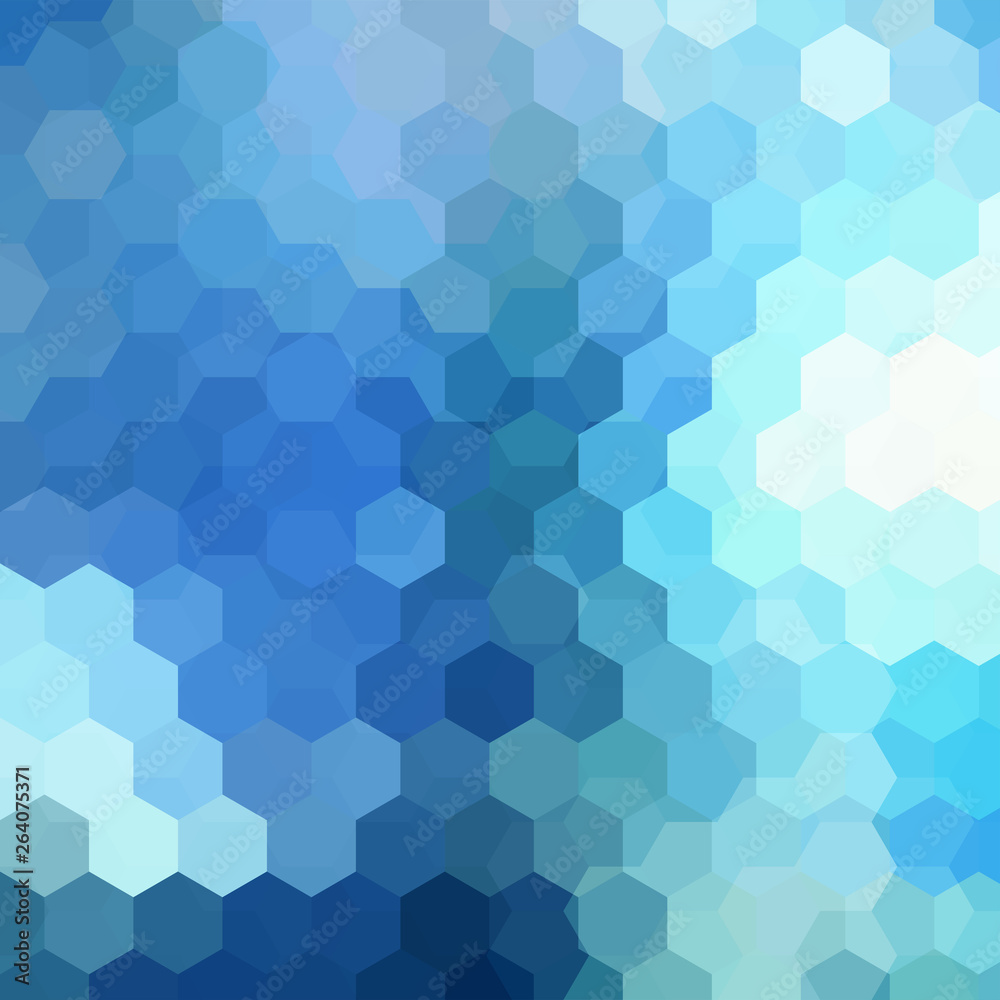 Geometric pattern, vector background with hexagons in blue tone. Illustration pattern Geometric pattern, vector background with hexagons in blue tone. Illustration pattern