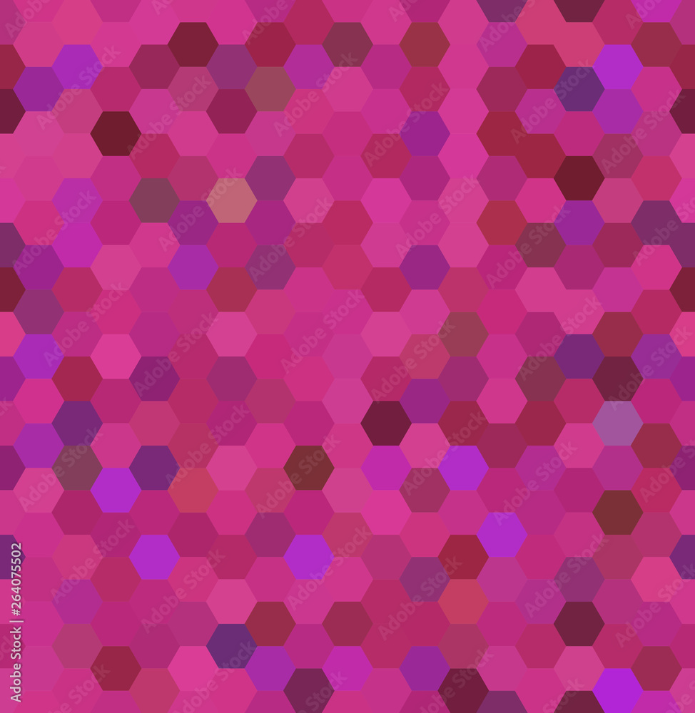 Pink seamless abstract mosaic background. Hexagons geometric background. Design elements. Vector illustration Pink seamless abstract mosaic background. Hexagons geometric background. Design elements. Vector illustration