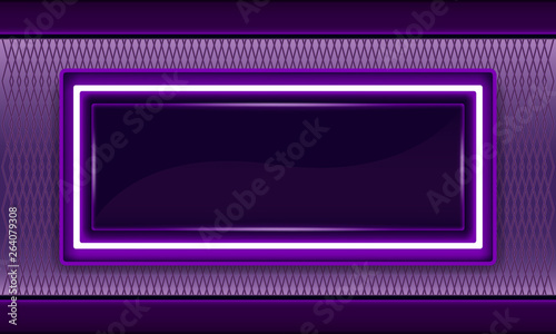 Neon purple frame template