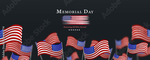 memorial day background,united states flag, with respect honor and gratitude posters, modern design vector illustration
