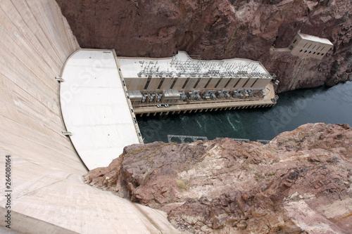 Photography Electric energy producing facilities of the Hoover Dam