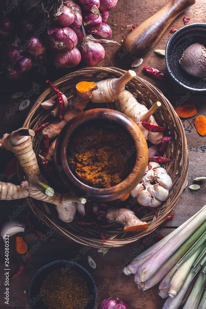 Ingrédient Pâte de Curry Hang Lay, Curry Thaïlandais Ingrédient Pâte de Curry Hang Lay, Curry Thaïlandais