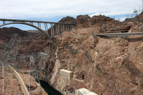 Photography Electric energy producing facilities of the Hoover Dam