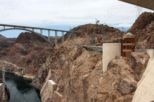 Photography Electric energy producing facilities of the Hoover Dam