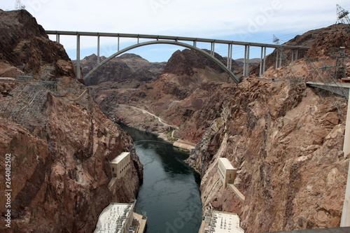 Photography Electric energy producing facilities of the Hoover Dam