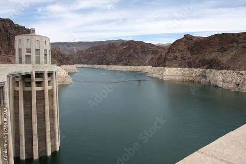 Photography The Hoover Dam just between Nevada and Arizona