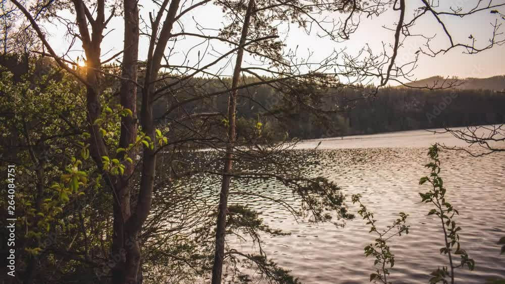 Timelaps of a beautiful reservoir in germany.
Sunset in the spring. Timelaps of a beautiful reservoir in germany.
Sunset in the spring.
