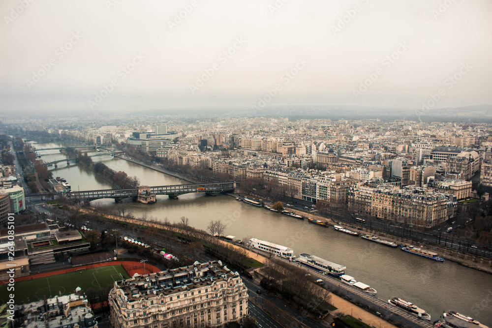 Paris seen from the eiffel tower