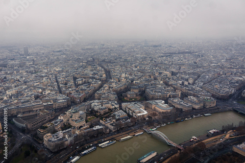 Paris seen from the eiffel tower