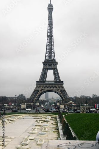 Fototapeta Naklejka Na Ścianę i Meble -  Eiffel tower seen from the palais de chaillot