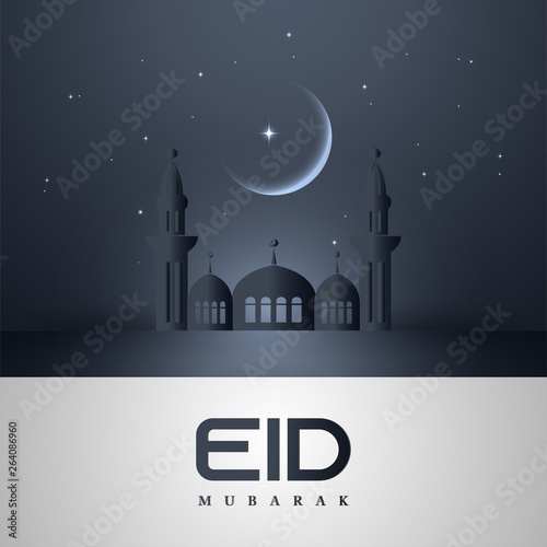 Happy Eid mubarak Wallpaper design template - Vector