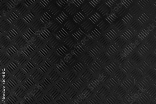 Black dark grey Checker Plate abstract floor metal stanless background stainless pattern surface.