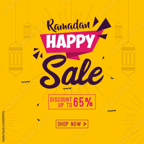 Ramadan big sale banner design template