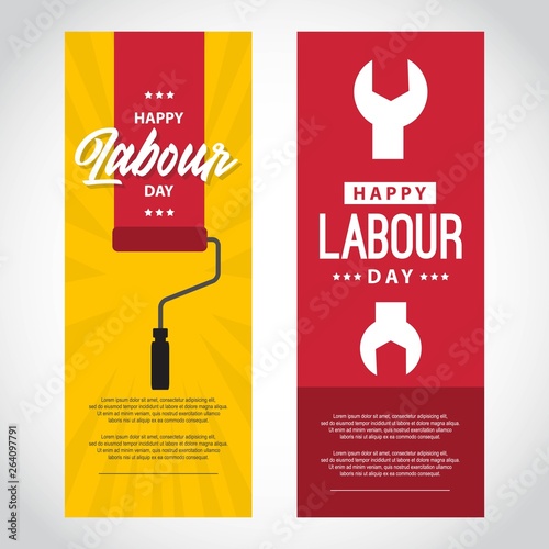 Labour day vector template. 1 May celebration laor day. photo