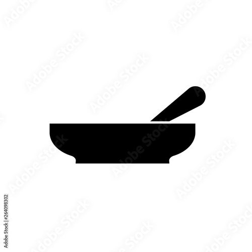 Soup cup icon. Emblem design for restaurant and coffee. Design menu. Hot food symbol. Vector illustration for web site or mobile app.