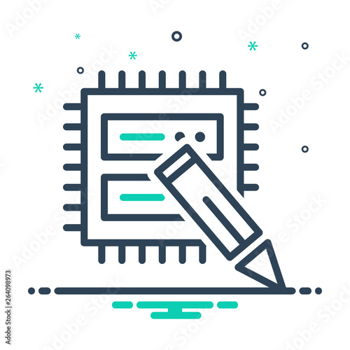 Mix line icon for Data