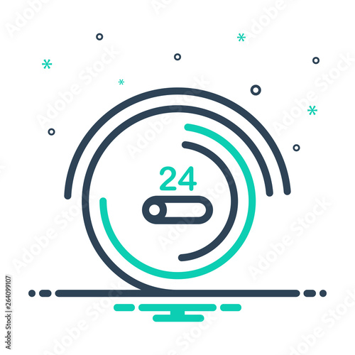 Mix line icon for Progress