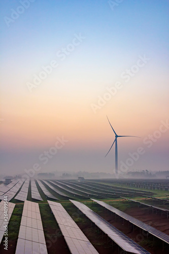 Before sunrise solar power plants