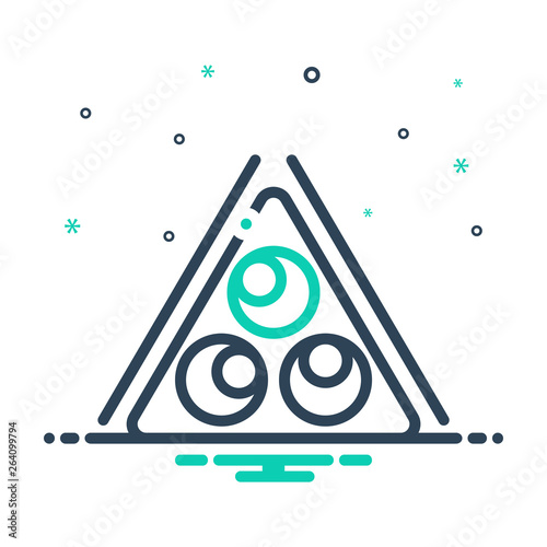 Mix line icon for Snooker 
