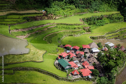 An isolated village on the Batad rice terraces in the Philippines
