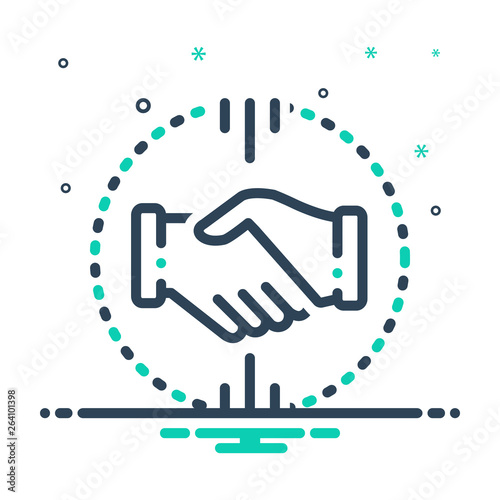 Mix line icon for acquisitions