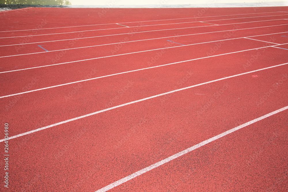 Track and field sports venues of the runway