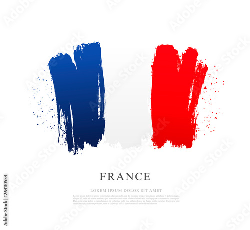 Flag of France. Independence Day. Bastille Day.