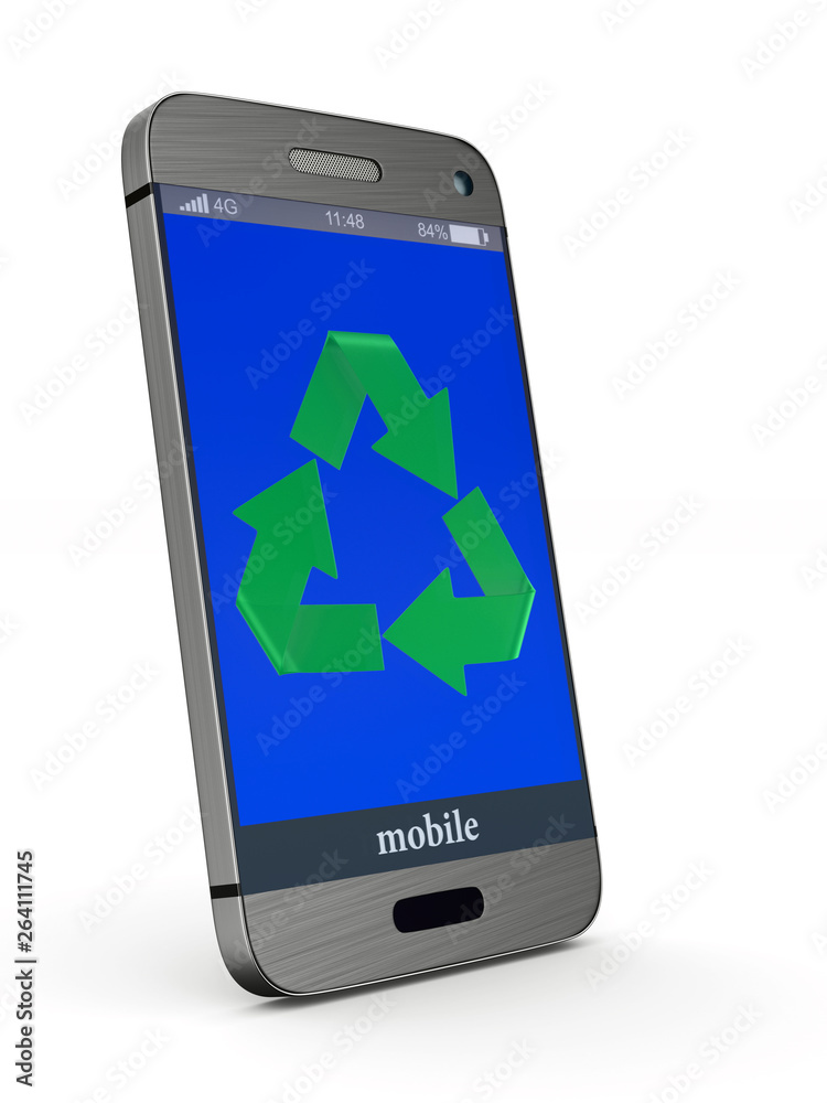 phone on white background. Isolated 3D illustration phone on white background. Isolated 3D illustration
