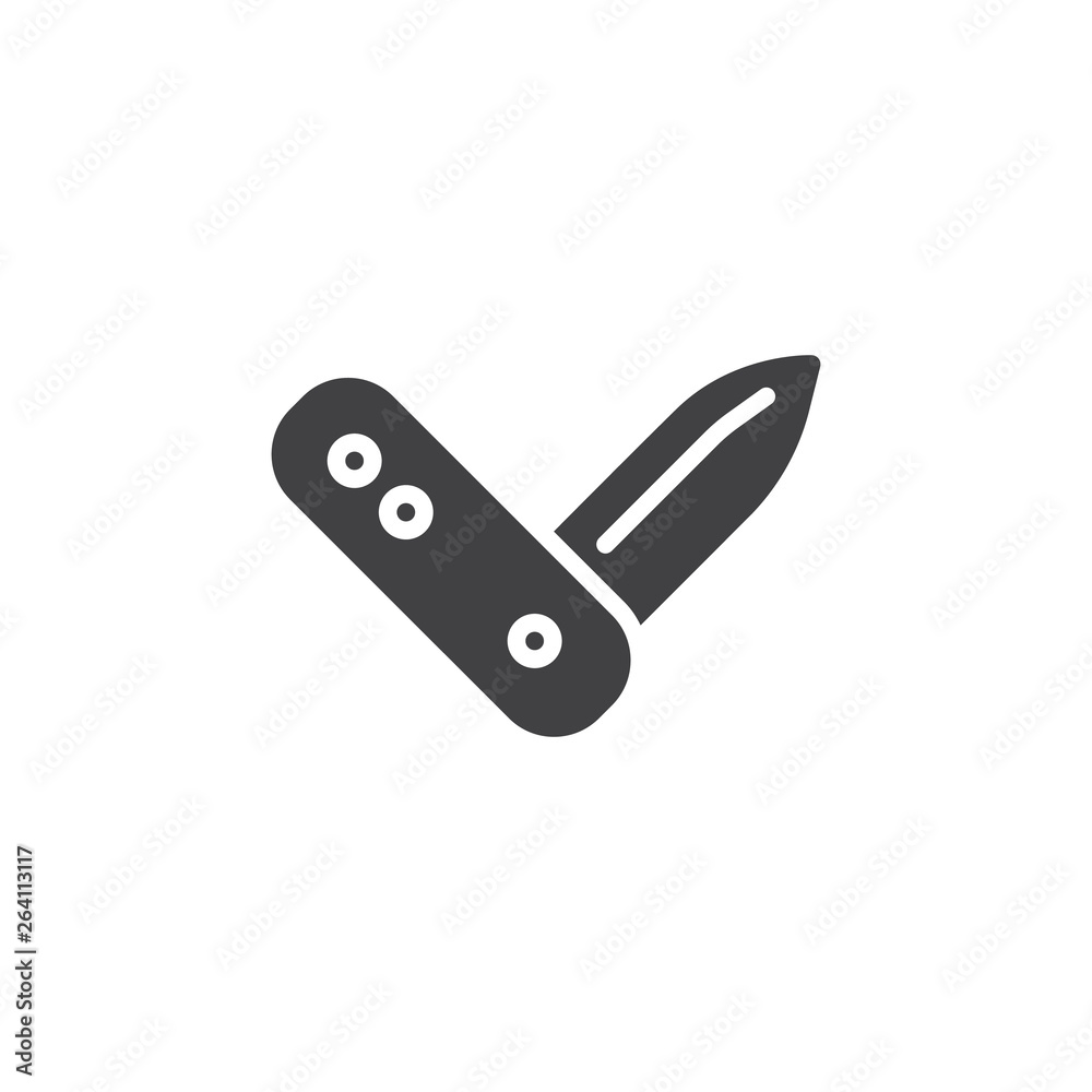 Pocket knife vector icon. filled flat sign for mobile concept and web design. Folding knife glyph icon. Symbol, logo illustration. Pixel perfect vector graphics Pocket knife vector icon. filled flat sign for mobile concept and web design. Folding knife glyph icon. Symbol, logo illustration. Pixel perfect vector graphics