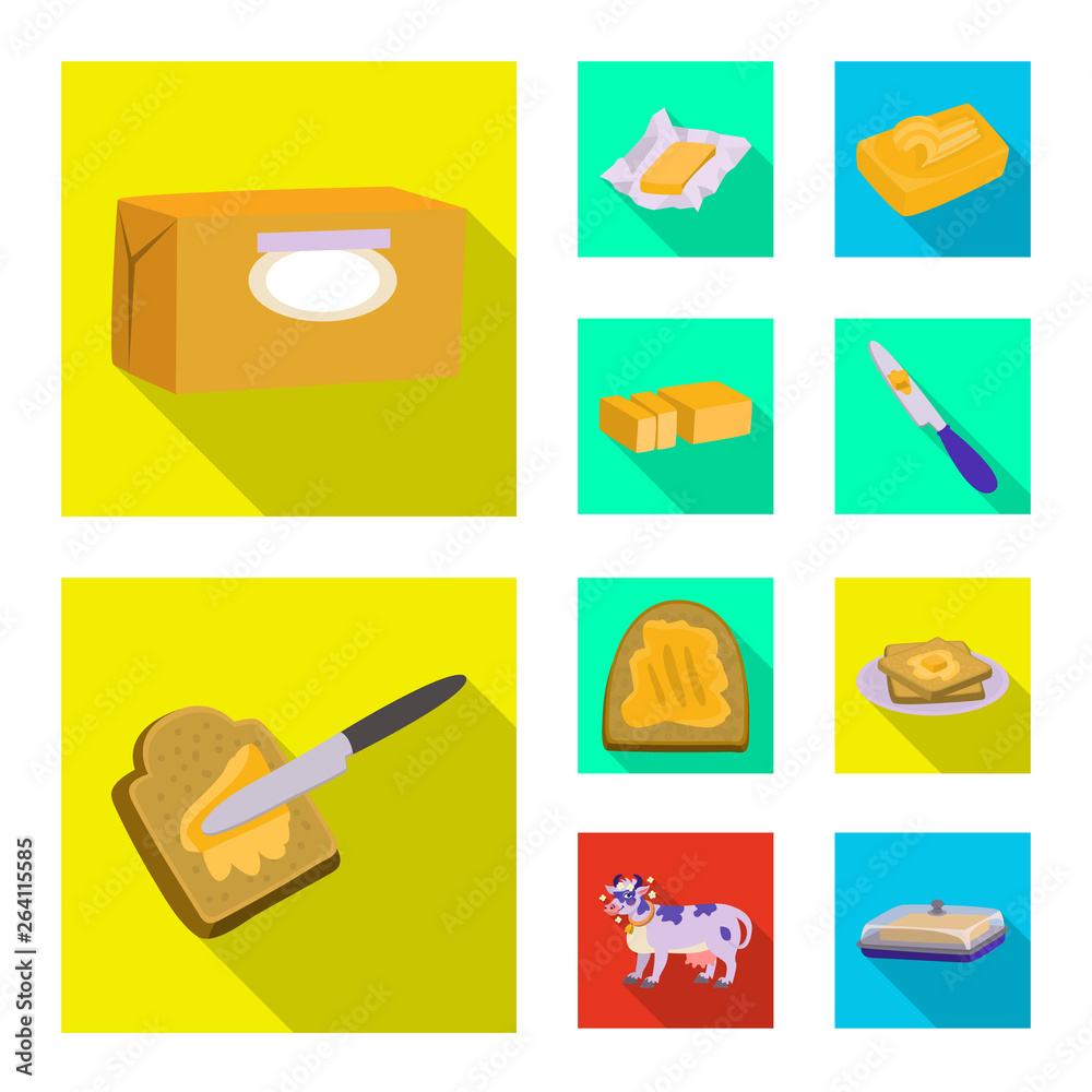 Vector illustration of creamy and product icon. Set of creamy and farm vector icon for stock. Vector illustration of creamy and product icon. Set of creamy and farm vector icon for stock.