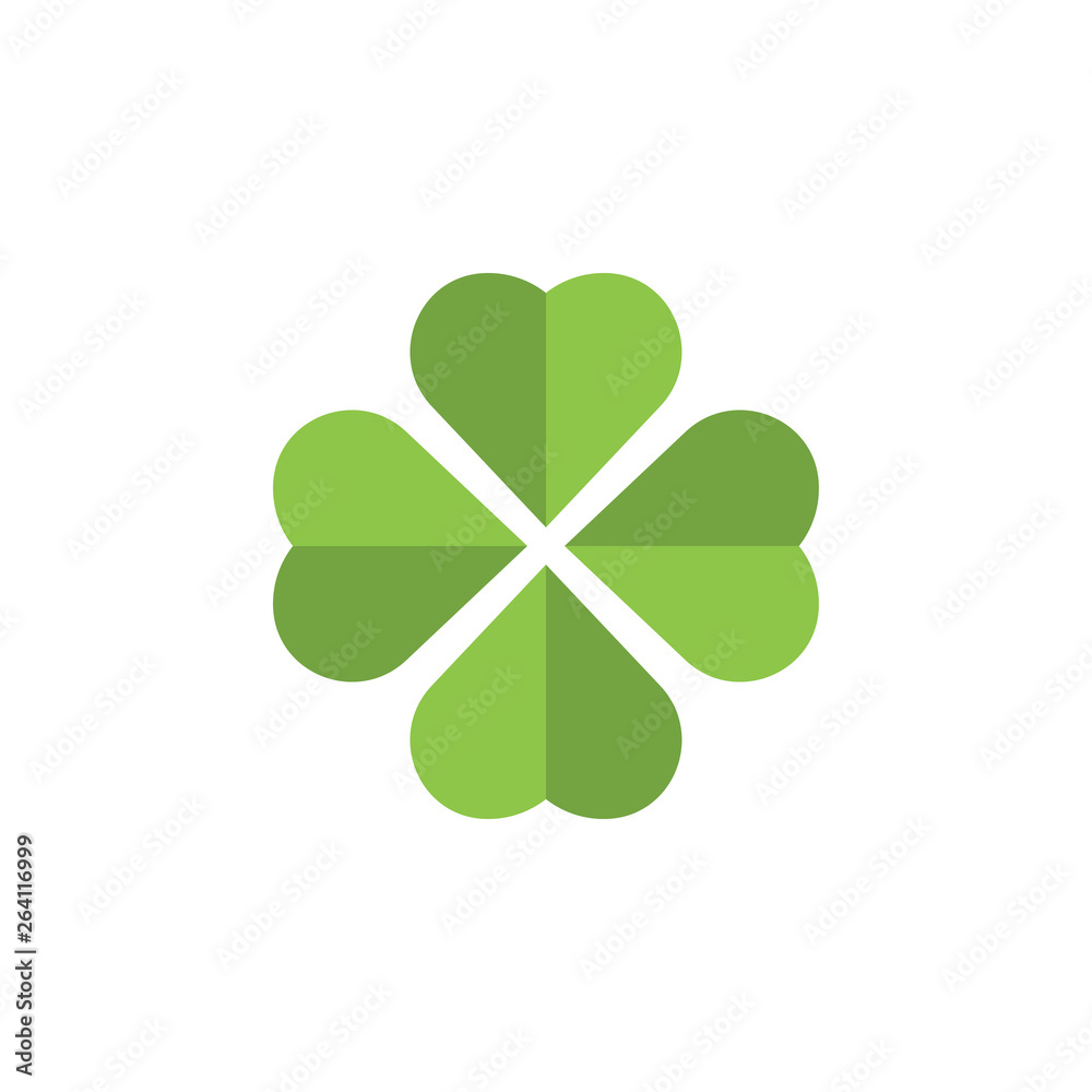 Clover leaf clip art graphic design template Clover leaf clip art graphic design template