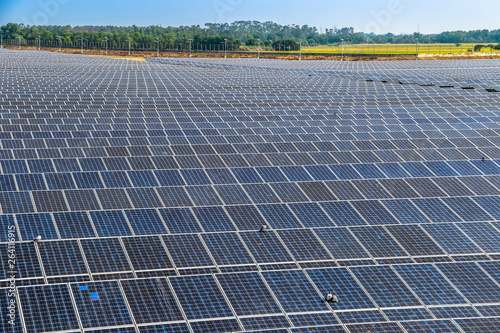 Solar panel generating electricity clean energy