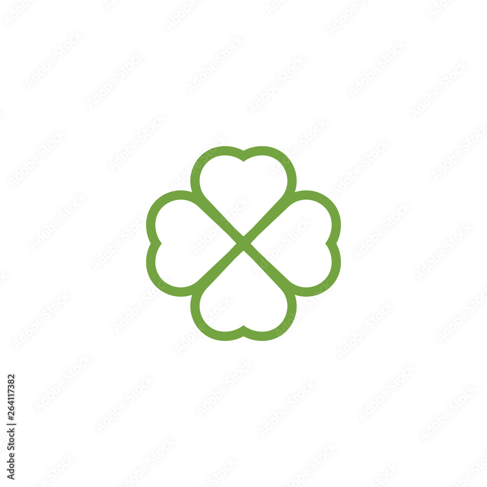 Clover leaf clip art graphic design template Clover leaf clip art graphic design template