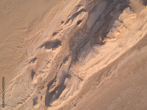 Aerial view of the Kalouts rock formations in the Kalut Shahdad Desert, Iran