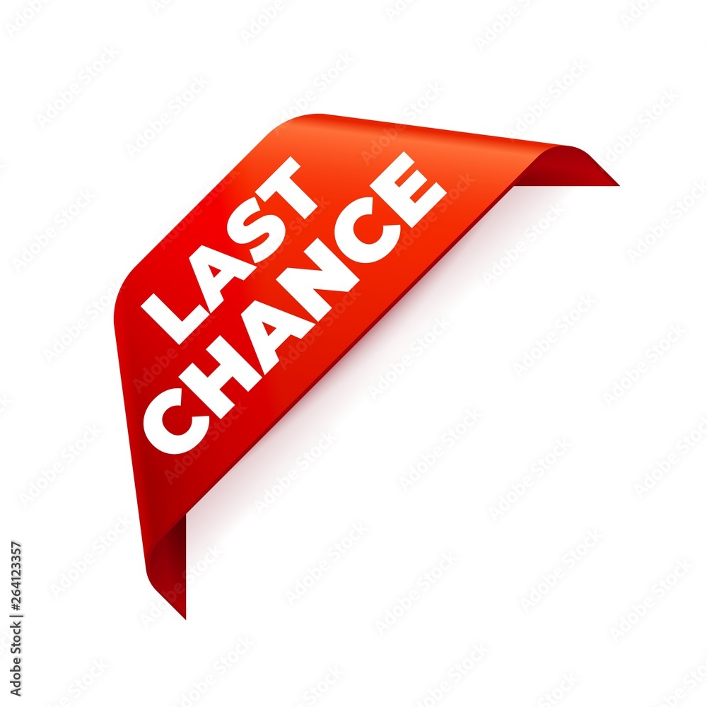 Red Vector Banner Ribbon on white background, corner ribbon. Red Vector Banner Ribbon on white background, corner ribbon.