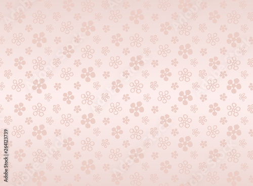 Japanese traditional flower pattern vector background 