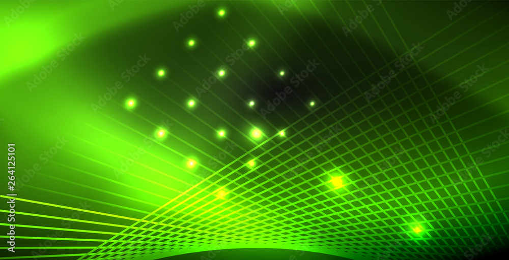 Neon color abstract lines Neon color abstract lines