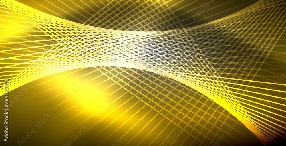 Neon glowing lines, magic energy space light concept, abstract background wallpaper design Neon glowing lines, magic energy space light concept, abstract background wallpaper design